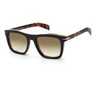 DAVID BECKHAM Hombre DB 7000/S XWY/9K Gafas de sol Acetato Negro Marrón Cuadrada Normal Sombreado