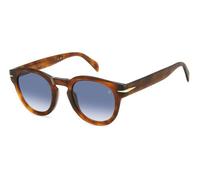 DAVID BECKHAM Hombre DB 7041/S FLAT WR9/08 Gafas de sol Acetato La Habana/Marrón Azul claro Redonda Sombreado