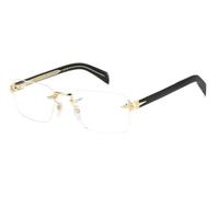 DAVID BECKHAM Hombre DB 7116 RHL Marcos de vista Metal Oro Cuadrada