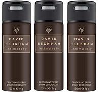 David Beckham Intimately Beckham - Spray corporal antitranspirante para hombre, 150 ml, 3 unidades