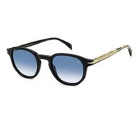 DAVID BECKHAM Unisex DB 1007/S 807/F9 Gafas de sol Acetato Negro Azul Pantos