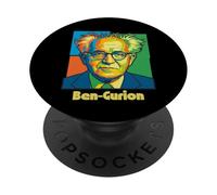 David Ben Gurion Primer Ministro de Israel Retro Cool PopSockets PopGrip Adhesivo
