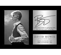 David Bowie 13 Póster - famosa cita - cita - leyenda - 1947 - 2016 homenaje Póster de música - A3 Poster - impresión - imagen
