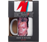 David Bowie Aladdin Sane Set Taza Y Calcetines En Caja Nuevo
