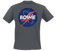David Bowie Amplified Collection - To The Moon Camiseta de carbón Regular para H