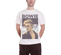 David Bowie - Bravado David Bowie Smoke Photo - Camiseta de grupos de música de manga corta, Blanco, Large