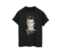 David Bowie Camiseta Aladdin Sane Perno de Algodón para Mujer (BI51841)