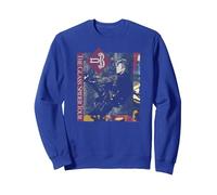 David Bowie - El Tour de la araña de Cristal Sudadera, Unisex para Adultos, Azul Real, L