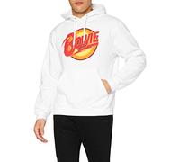 David Bowie - Felpa # Xl Unisex White # Vintage Diamond Dogs Logo
