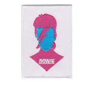 David Bowie Head parche patch bordado con logotipo para planchar de hierro en apliques
