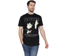 David Bowie Heroes Cover T Shirt Camiseta, Negro, XL Unisex Adulto
