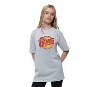 David Bowie Kids T Shirt Vintage Diamond Dogs Logo Oficial Gris Ages 3-14Yrs Size Medium (7/8 Yrs)