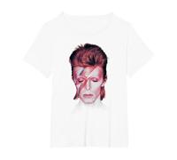 David Bowie - La Estrella más Bonita Camiseta, Mujer Tallas Grandes, Blanco, 3XL Grande