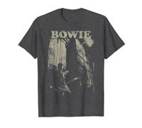 David Bowie - Pilas Camiseta, Hombre, Jaspeado Oscuro, 3XL
