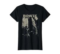 David Bowie - Pilas Camiseta, Mujer, Negro, XL