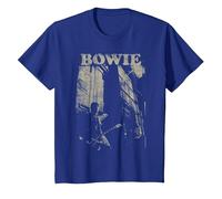 David Bowie - Pilas Camiseta, Niños, Azul Real, 12 años