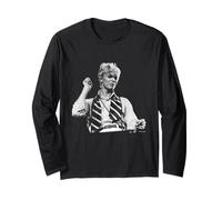 David Bowie Serious Moonlight Tour 1983 por Virginia Turbett Manga Larga