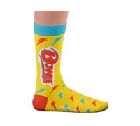 David Bowie Socks - Let's Dance, Aladdin Sane, Blackstar, paquete oficial - Regalos para amantes de la música, calcetines de algodón, 2 tamaños, 4-7 y 7½-11½, Amarillo rayo, 4-7