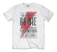 David Bowie - T-Shirt # L Unisex White # Hammersmith Odeon