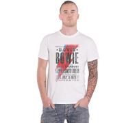 David Bowie - T-Shirt # S Unisex White # Hammersmith Odeon