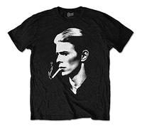 David Bowie T Shirt Smoke Side Profile Nuevo Oficial De Los Hombres Negro Size M