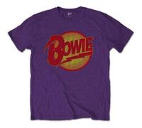 David Bowie - T-Shirt # Xxl Unisex Purple # Vintage Diamond Dogs Logo