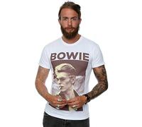 David Bowie - T-Shirt # Xxl White Unisex # Smoking