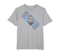 David Bowie Vintage Saxofón Repetir Logo Mick Rock Foto Camiseta, Hombre Tallas Grandes, Gris Jaspeado, 2X Alto