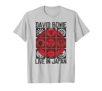 David Bowie - Vivir en Japón Camiseta, Hombre, Plata, 3XL