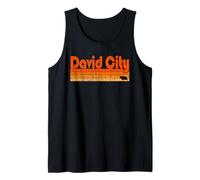 David City, estilo retro de los años 80 de Nebraska Camiseta sin Mangas