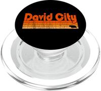 David City, estilo retro de los años 80 de Nebraska PopSockets PopGrip para MagSafe