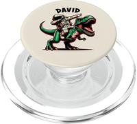 David Dabbing Astronauta en un Dinosaurio Dibujos Animados PopSockets PopGrip para MagSafe
