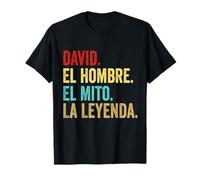 David El Hombre El Mito La Leyenda Regalo para David Camiseta