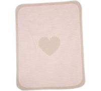David Fussenegger 62661479 Juwel - Manta para bebé, diseño de corazón, Color Rosa