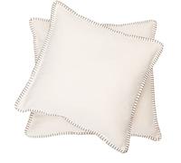 David Fussenegger 85016135 Sylt Uni - Funda de cojín Rematada con sobrehilado (40 x 40 cm)