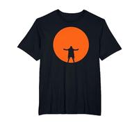 David Gilmour Suerte y extraño en Concierto Orange Moon Camiseta, Hombre Tallas Grandes, Negro, 2X Alto