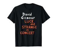 David Gilmour Suerte y Extraño Título Naranja Camiseta