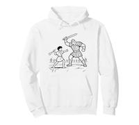David & Goliat Lucha - Niños Fe Colorear Biblia Historia Arte Sudadera con Capucha