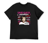 David Guetta One More Love - Camiseta de algodón para hombre, color negro, Negro , M
