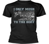 David Hasselhoff Damen Personalised t Tshirts Camisetas y Tops UK I Only Mosh to The Hoff, Black, Farbe10(X-Large)