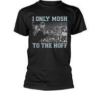 David Hasselhoff I Only Mosh to The Hoff Black t Tshirts Camisetas y topss männer Weiss(Large)