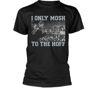 David Hasselhoff I Only Mosh to The Hoff Black White Yellow Black Red Mens t Tshirts Camisetas y Tops Men(Small)