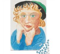 David Hockney Arte Rompecabezas Imposibles 1000 Piezas, Rompecabezas Cuadros Famosos del Mundo De Madera, Puzzle Imposible Museo, Juguete De Desafío para Adultos, Regalo De Cumpleaños
