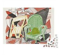 David Hockney Imposible Puzzle Cuadros Famosos del Mundo, Rompecabezas Arte para Adultos Y Adolescente, Obra De Arte De Puzzles Juego De, Rompecabezas Museo De Madera 1000 Piezas