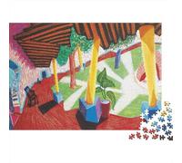 David Hockney Museo Rompecabezas Imposible, Rompecabezas Arte De Madera, Puzzles Pinturaarte 1000 Piezas para Adolescente, Decoración del Hogar, Reunión Familiar Juguete