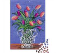 David Hockney Puzzle Arte De 1000 Piezas, Rompecabezas Pinturaarte De Madera Regalo, para Adolescente Y Adultos, DIY Rompecabezas Imposible Cuadros Famosos del Mundo, Decoración del Hogar