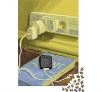 David Hockney Puzzle Cuadros Famosos del Mundo De 1000 Piezas, Rompecabezas Museo De Madera Regalo, para Adolescente Y Adultos, DIY Rompecabezas Imposible Pinturaarte, Decoración del Hogar