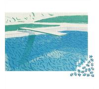 David Hockney Puzzle De Madera, Rompecabezas Pinturaarte Adultos, Arte Rompecabezas Imposible, Puzzles Museo, Ejercitar La Lógica Y La Coordinación Sensorial 1000 Piezas