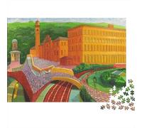 David Hockney Puzzle Museo 1000 Piezas para Adolescente, Rompecabezas Cuadros Famosos del Mundo De Madera, Juego De Rompecabezas, Decoración del Hoga, Uego De Habilidad para Toda La Familia