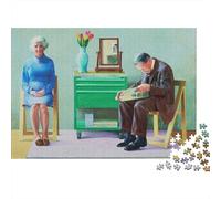 David Hockney Rompecabezas 1000 Piezas, Rompecabezas Museo De Madera, Imposible Puzzle Pinturaarte, Juguetes Adolescente, Obra De Arte De Juego De Puzzles para Adultos